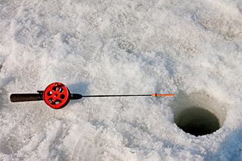 Pimpel fiskestang til isfiskeri